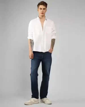 Classic White Relaxed-Collar Cotton Shirt — Effortless Style for Every Occasion